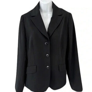 Cleo/ Black/  Lightly pinstriped/ Size US 10